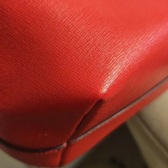 Fendi Monster Eyes Tote – Red Saffiano Leather With Fendi Charm - Picture 15 of 16